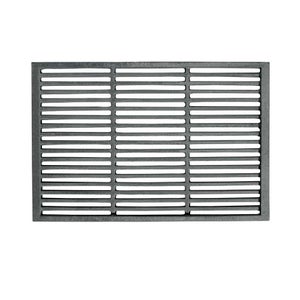 Grille En Fonte Carrée Home&Wood 24x18,5cm - Pour Cheminée, Four Et Barbecue | Résistante Aux Hautes Températures