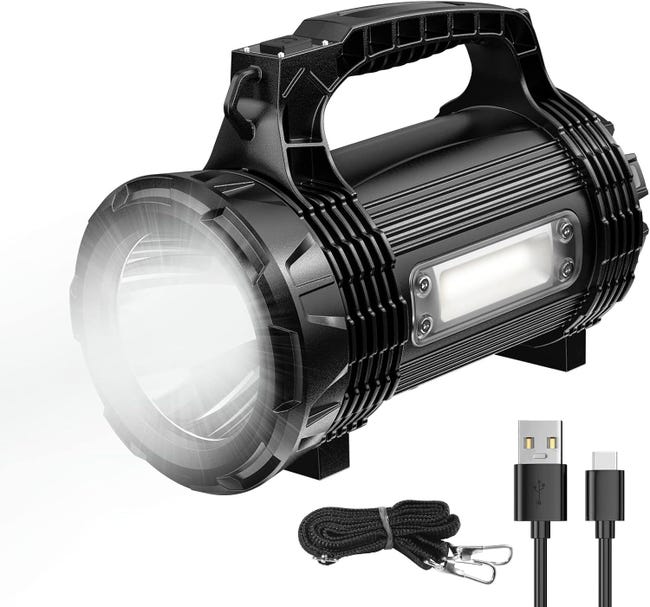 Lot de 24 lampes de poche à manivelle sans batterie avec LED auto-alimentée pour le camping et les urgences (vert, gris, bleu, rouge Lot de 24 lampes de poche à manivelle sans batterie avec LED auto-alimentée pour le camping et les urgences (vert, gris, bleu, rouge