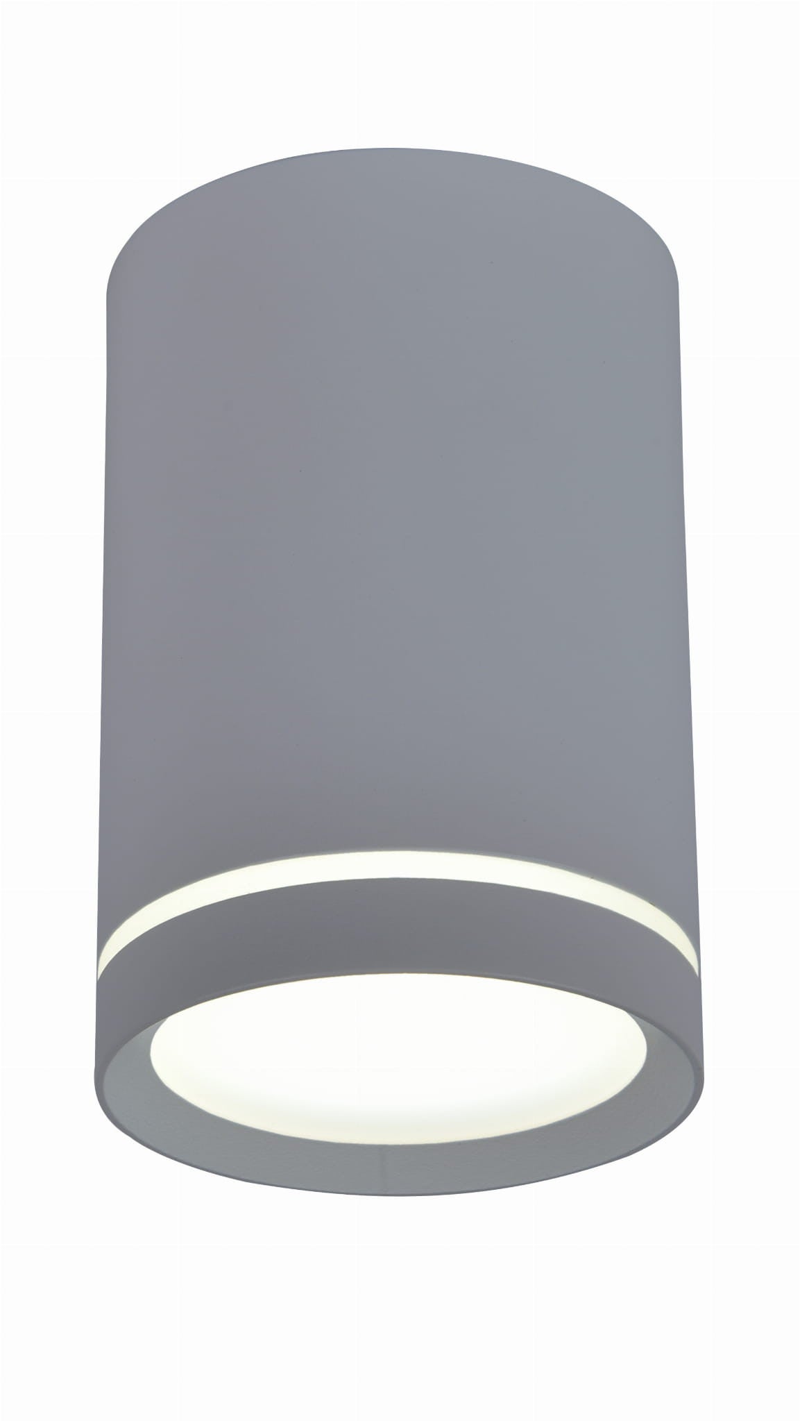 Reflektor sufitowy spot natynkowy Tuba okrągły szaro-biały 1xGU10x15W wym: 6,8 x 8,8 cm aluminium Candellux
