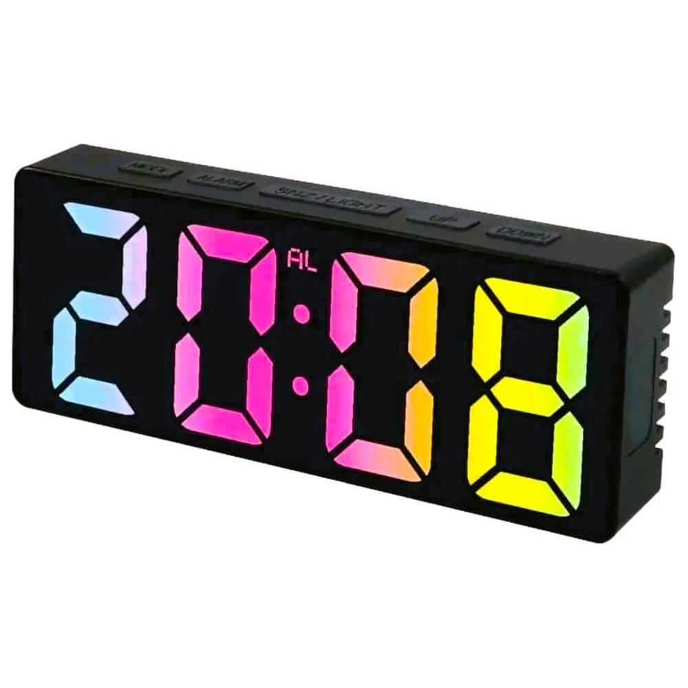 Hmt Led Reloj Luminoso Digital Reloj Led Digital De Pared Negro