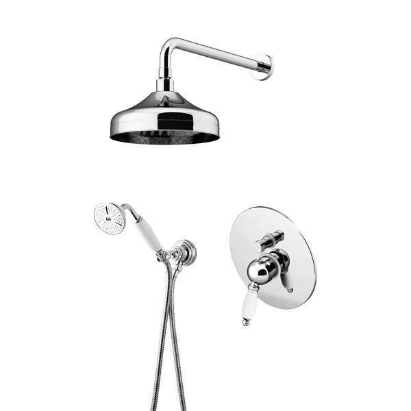 Composizione completa per doccia in colore cromo Gattoni Orta KT100/27C0.OL - Cromo
