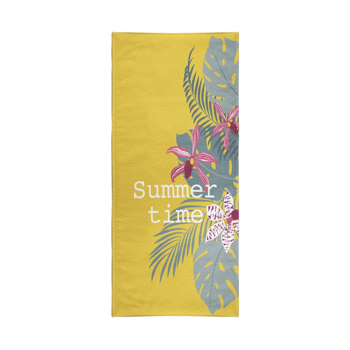 Serviette de plage éponge velours Jacquard Harrington 140x180 400g/m²