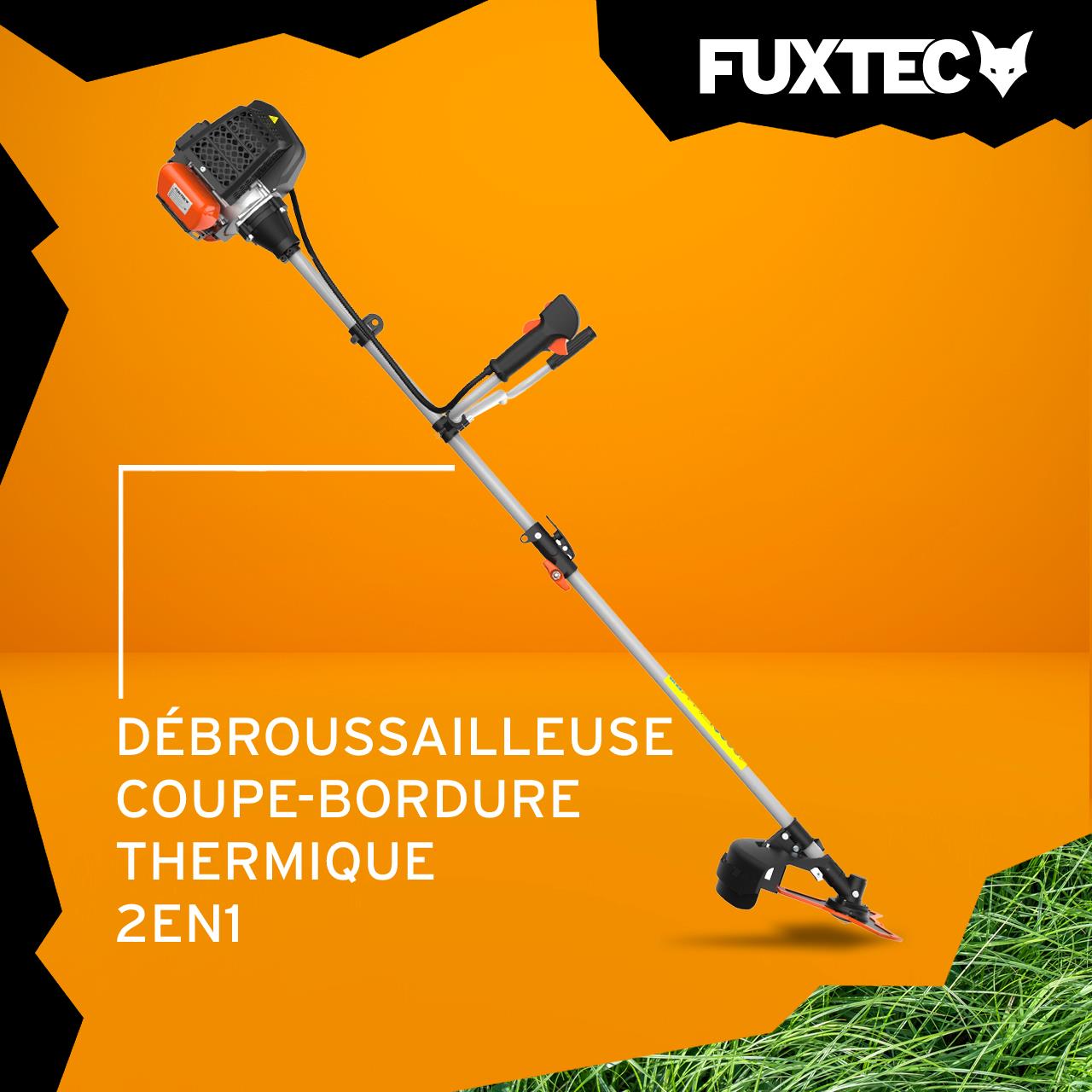 Desbrozadora Gasolina Multifunción FUXTEC FX-MS152 - con 52 CC, Multiherramienta 2 en 1