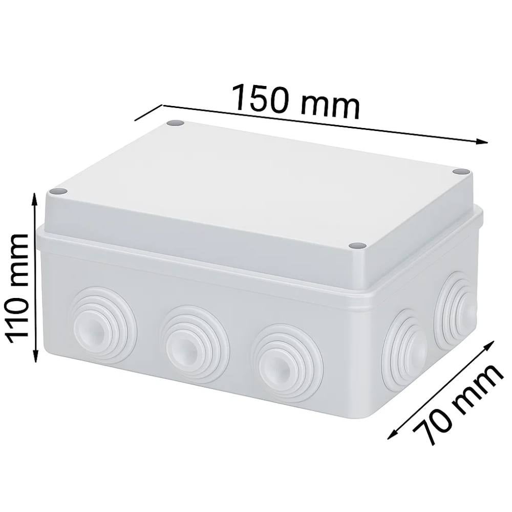 GW44006 Boîte de jonction avec couvercle à vis bas Ip55 150X110X70 - 2