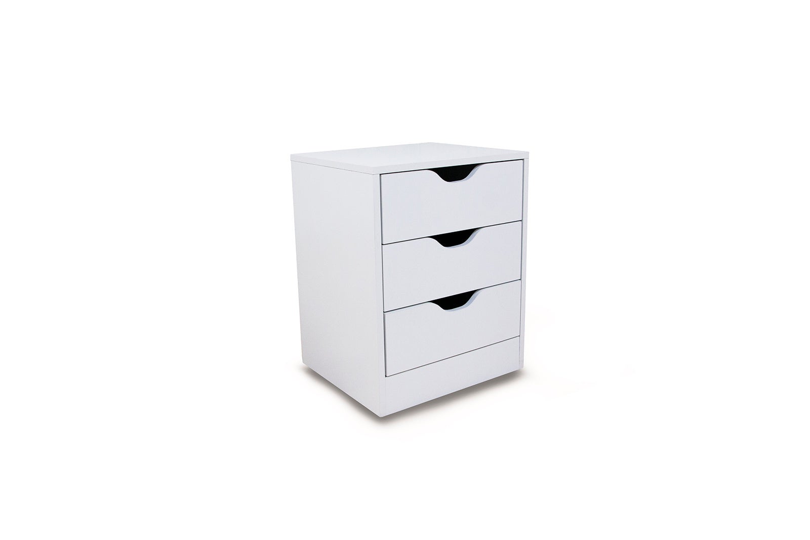 Mesita de Noche Trillo 3 Cajones Blanco y Cambria 50x40 cm - 4