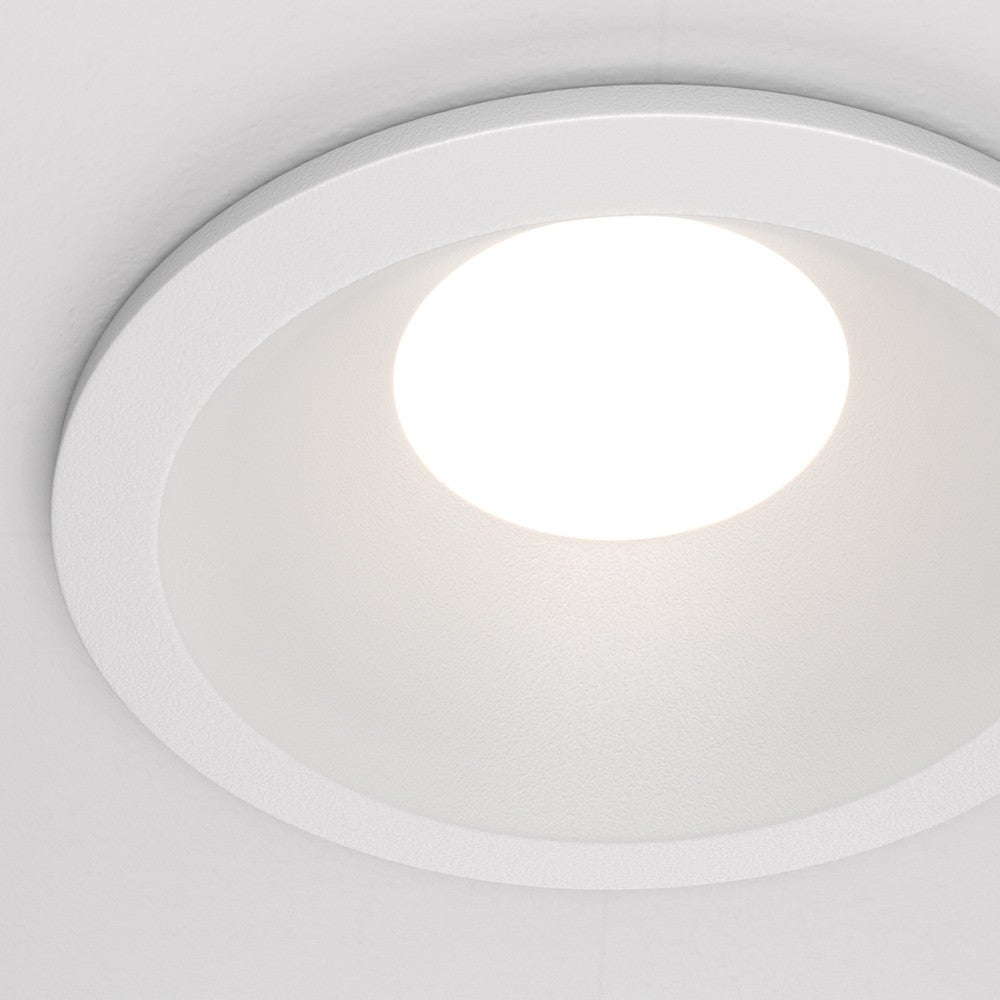 Oprawa sufitowa wpuszczana podtynkowa Zoom biała 1xGU10x50W okrągła IP65 wym: 4,5 x 8,5 x 8,5 cm aluminium Maytoni - 3