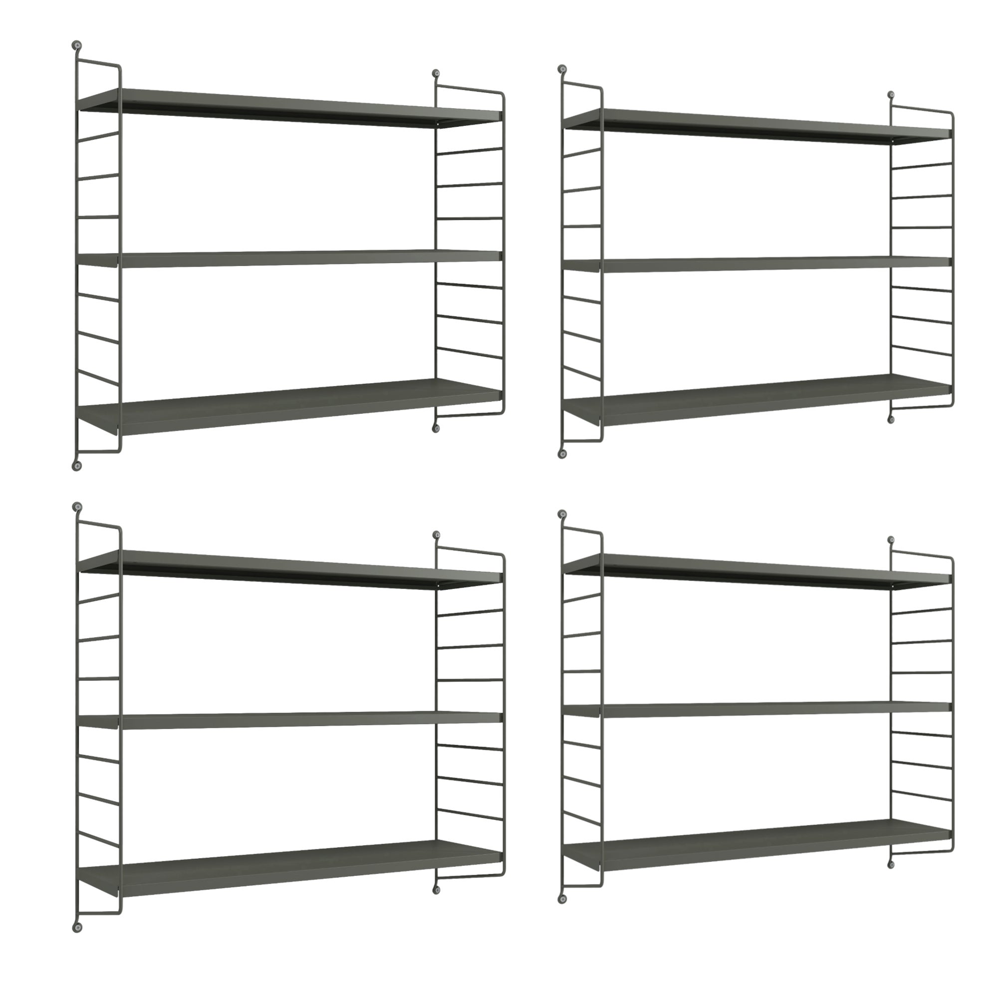 Module Complémentaire MUJI Pour Étagère Acier – Largeur 56 Cm, Type Lumière Moyenne – Neuf