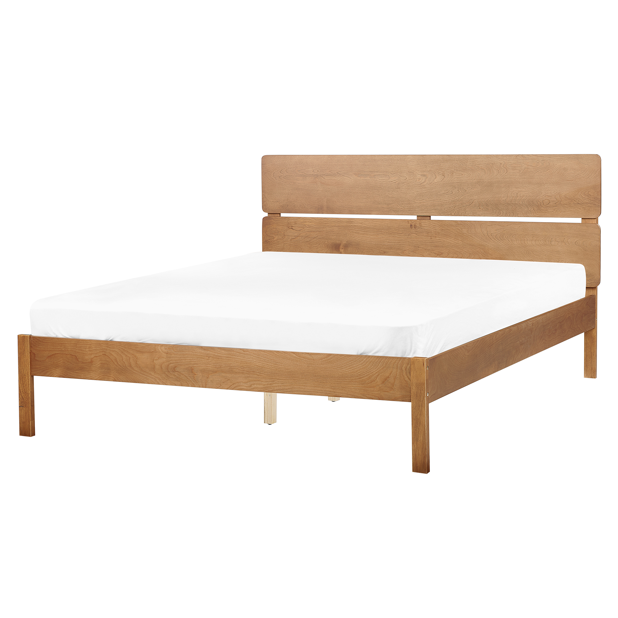 Cadre De Lit Double 120x200cm Diahomy | Lit En Métal Avec Tête De Lit Et Rangement