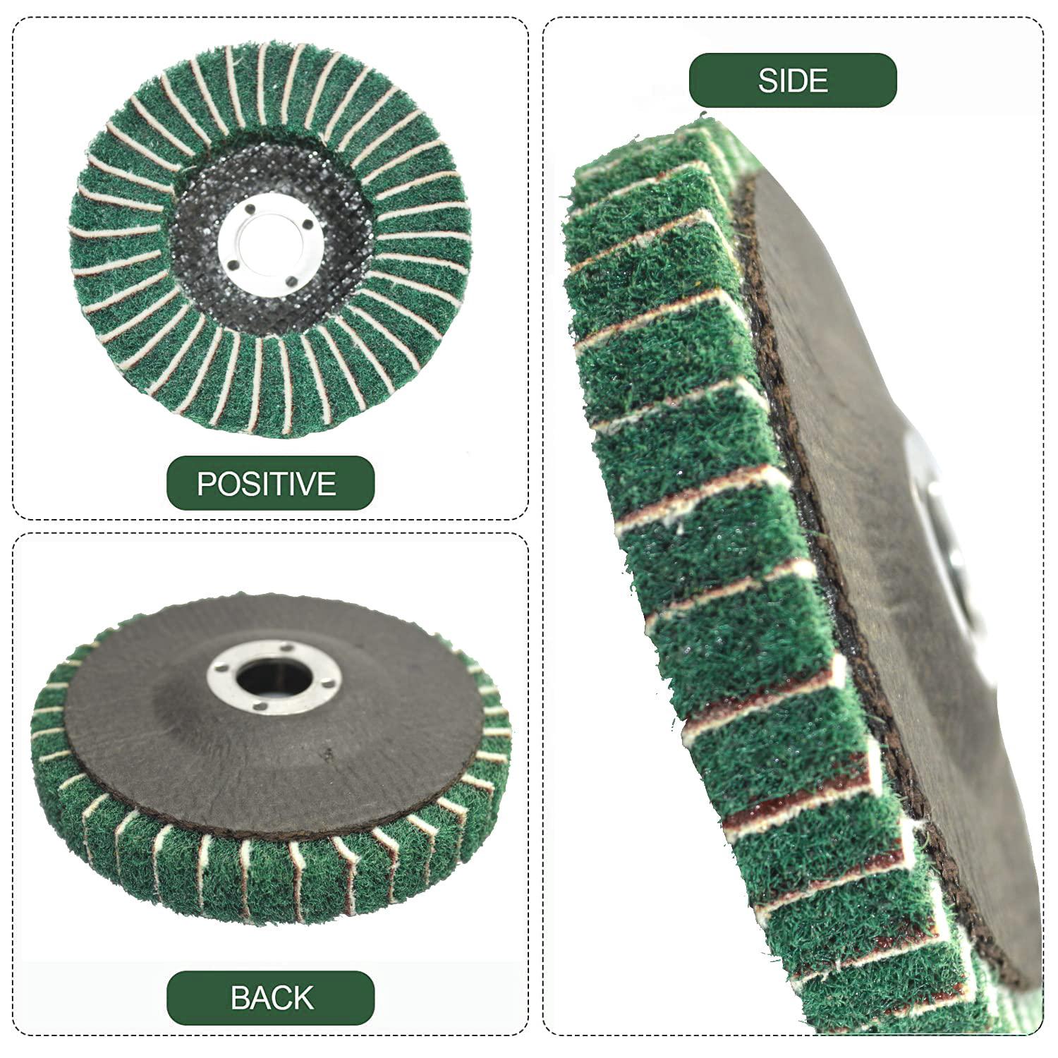 Disques de Nettoyage Meuleuse Disque, 100 * 15mm, Pour le Traitement de Surface ou l'enlèvement de la Pour Peinture Meuleuse d'angle, Lot de 5 - 3