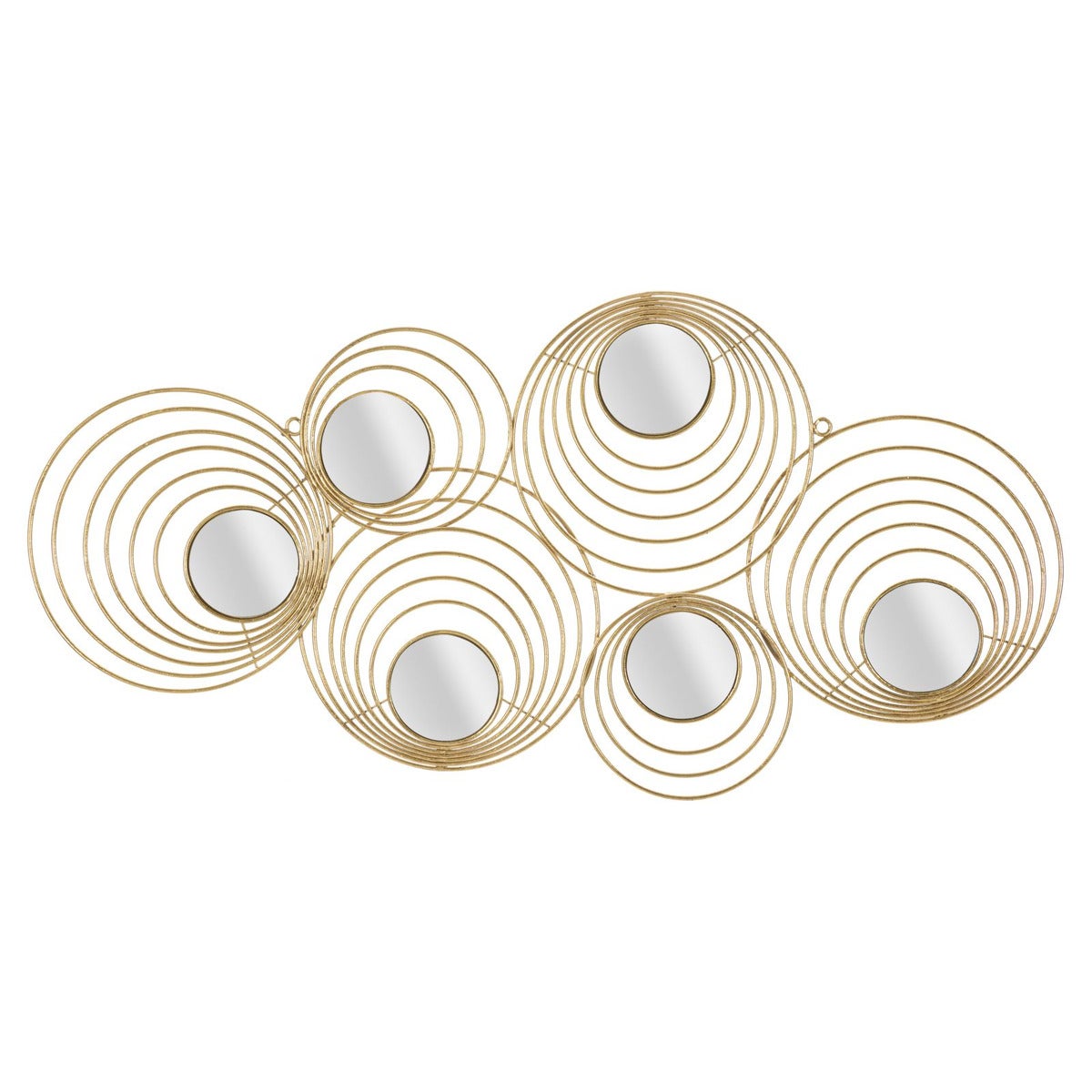 Metalowa Dekoracja 3D Kręgi 2, Metal, Złoto, Seven Design