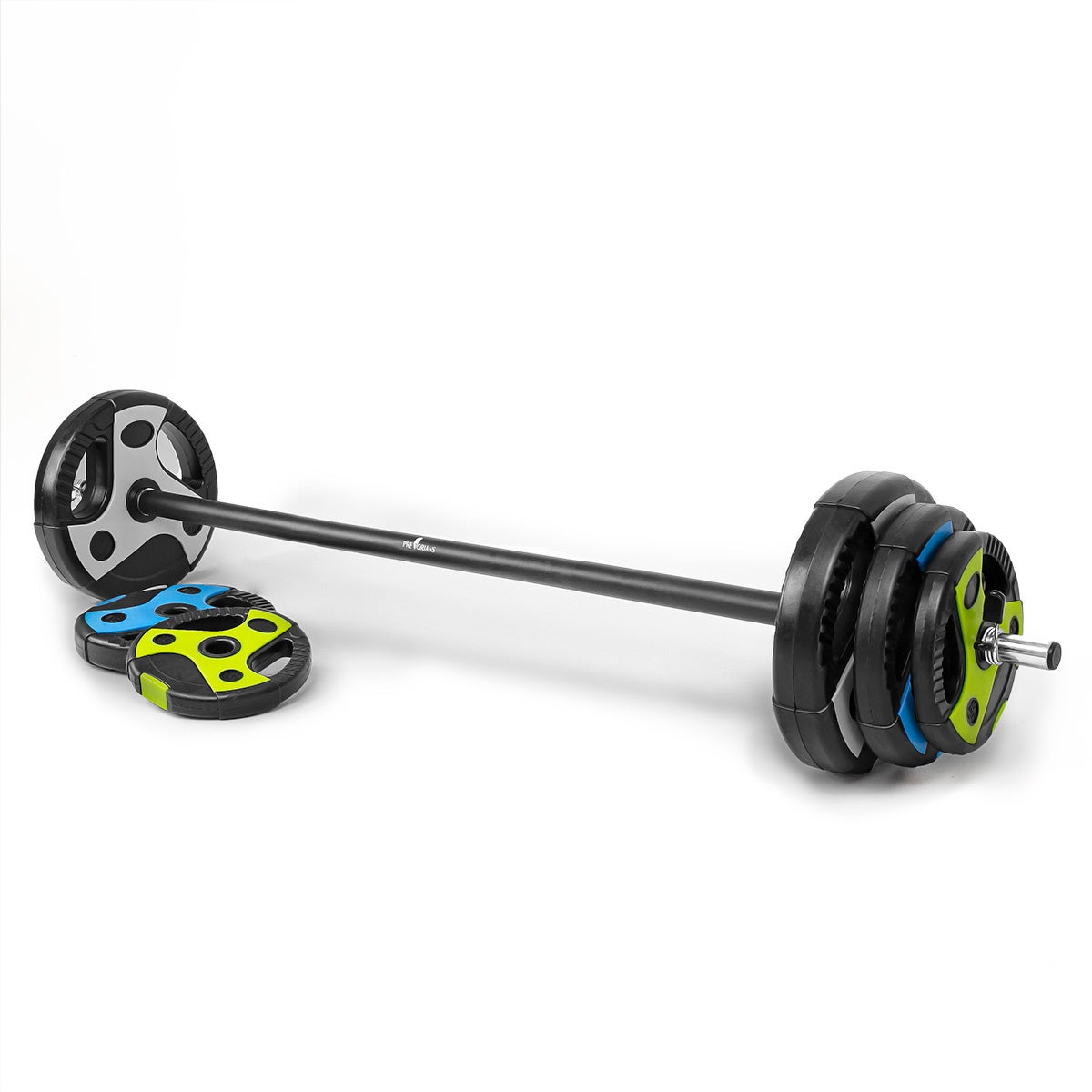 Zestaw 2w1 sztanga i hantle 20kg na trening pump obciążenia cementowe Pretorians
