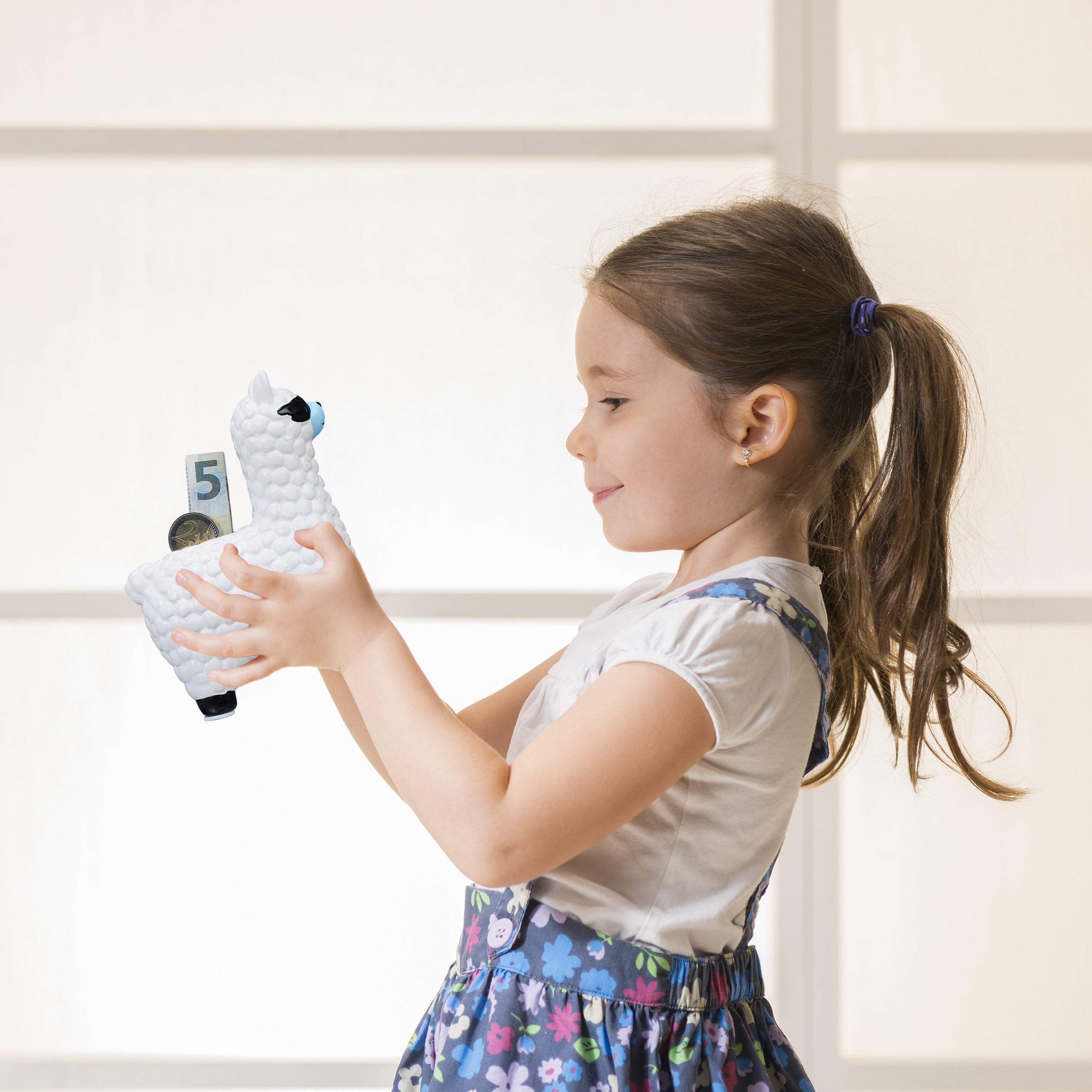 Set da 4 Salvadanai a Forma di Lama, Occhiali da Sole, Contenitori Porta Soldi, Ceramica, 15,5x11x6 cm, Bianchi - 2