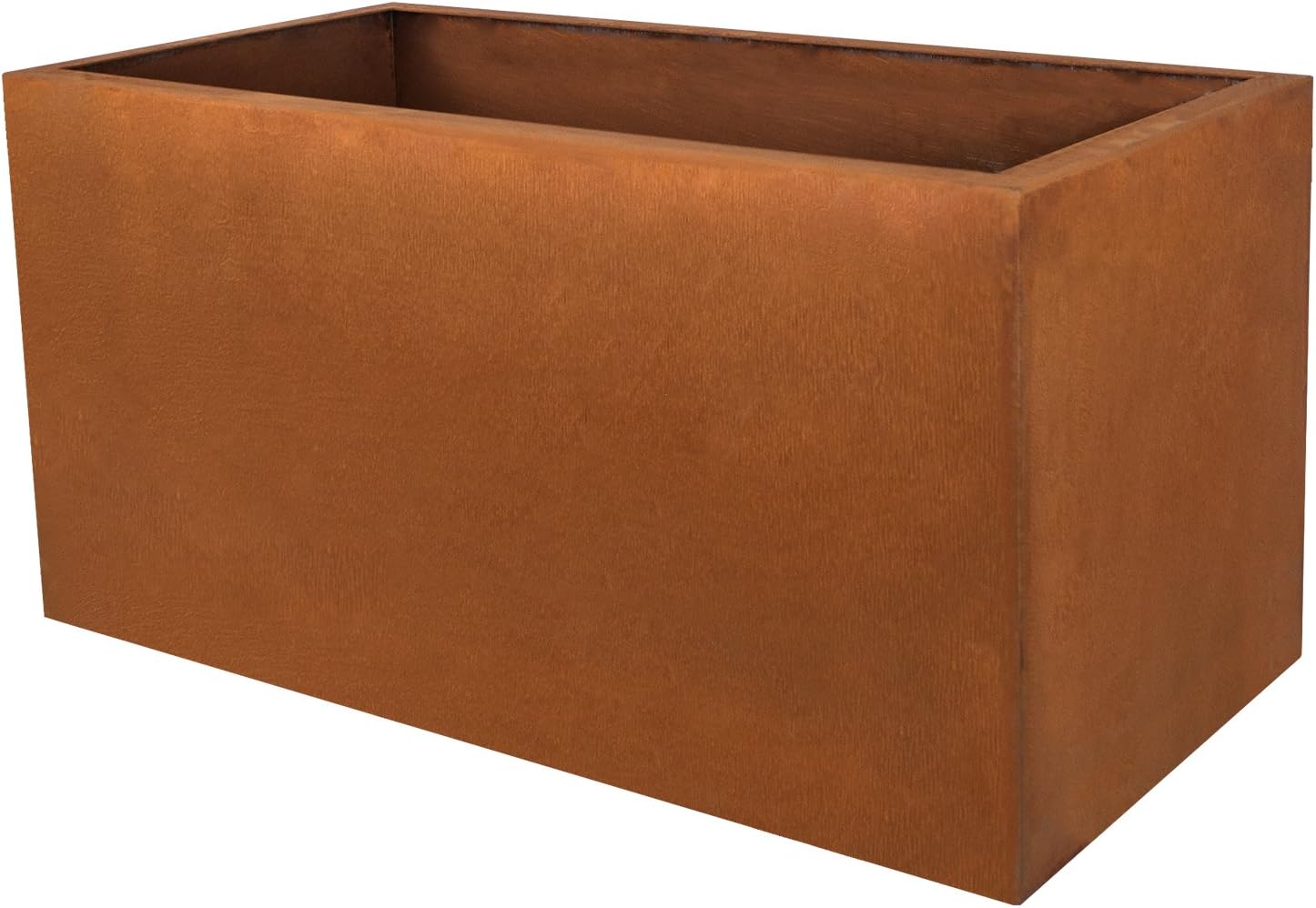 Designerska doniczka Köhko® ze stali Corten Viva 120 x 54 x 43 cm | Doniczka o wyglądzie stali nierdzewnej