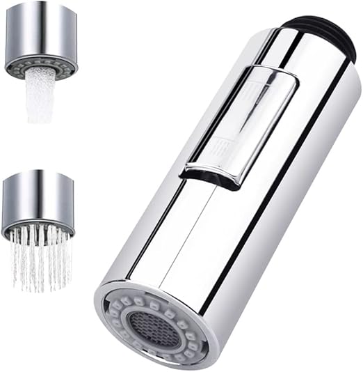 CREA Rubinetto Cucina con Doccetta a 3 Funzioni, Miscelatore Cucina con Doccetta Estraibile, Rubinetto Lavello Cucina Girevole a 360°, Rubinetto per Cucina o Bagno, Oro spazzolato