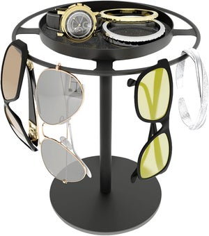 Lot De 6 Supports Muraux Pour Lunettes - Rangement Adhésif Pratique Et Déco Transparent/Blanc/Gris
