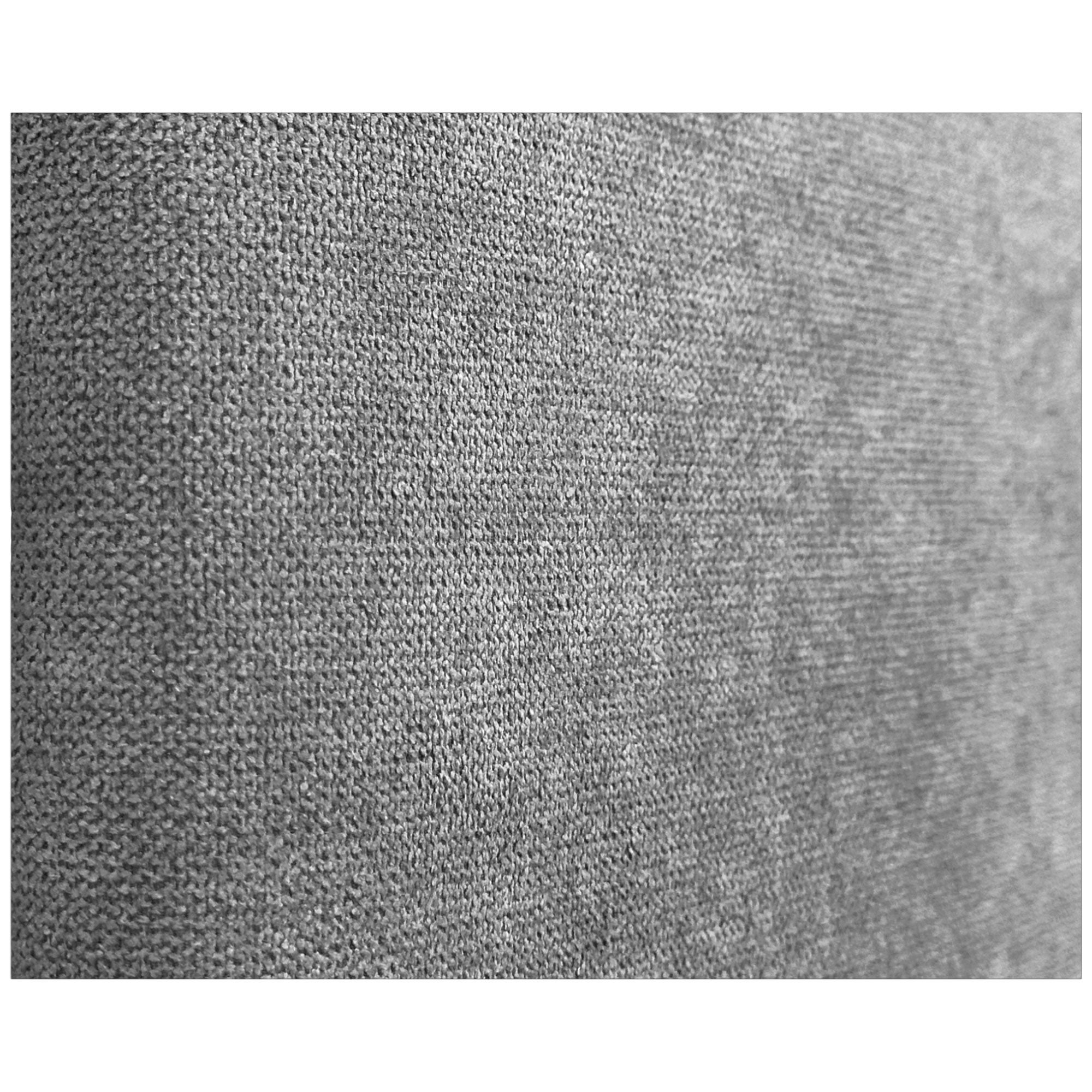 DHOME Cabecero Tapizado Liso Redondeado Tela con Patas para Pared Acústicos Cabeceros Absorbentes Cabezal Cama Dormitorio (Gris, 160cm) - 6