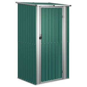 Casetta Da Giardino Outsunny In Acciaio | Armadio Esterno 161x95x163cm | Con Porta Bloccabile Verde - Foto 5