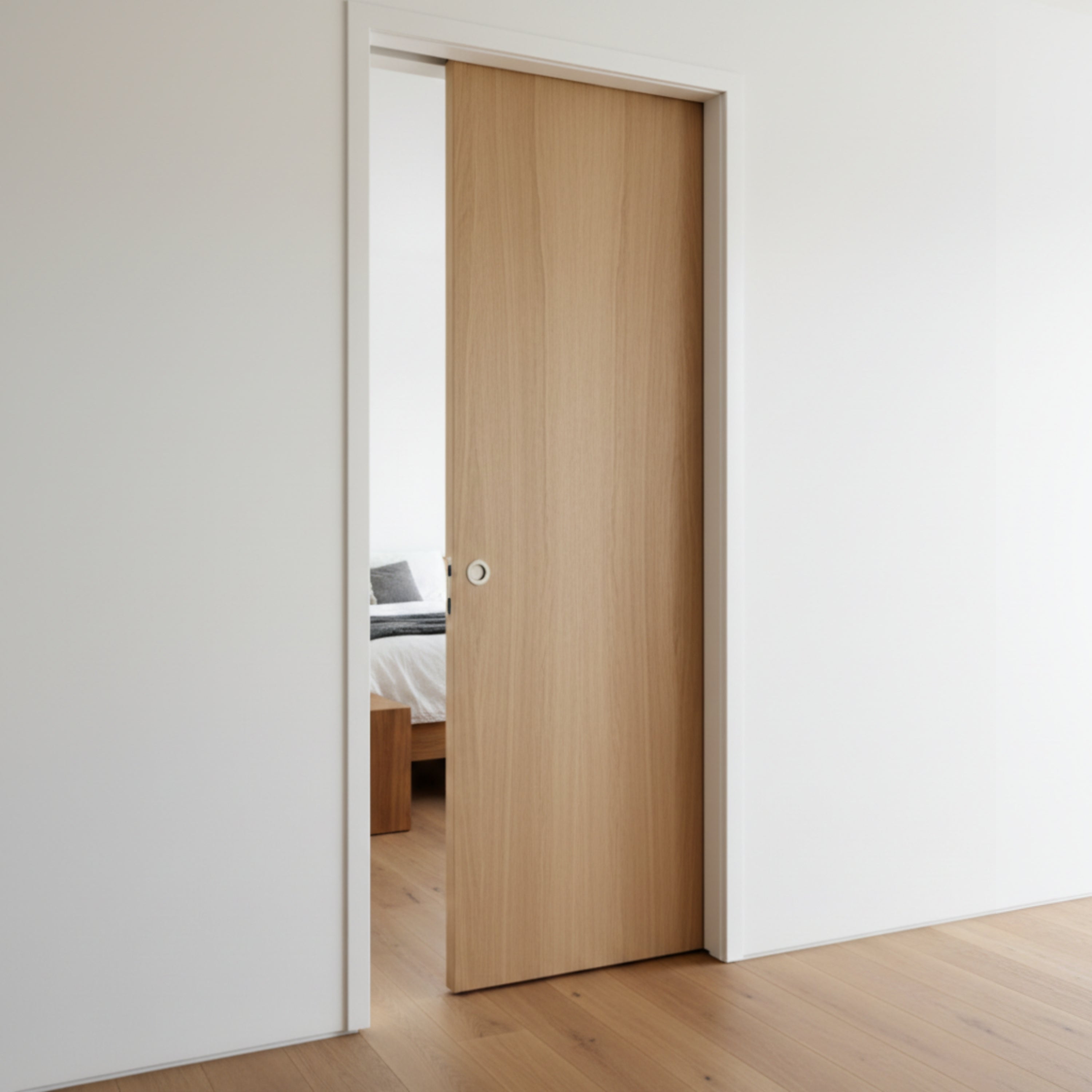 Casoneto puerta corredera para tabique de placa yeso de 9 cm - 70x210 cm - 2