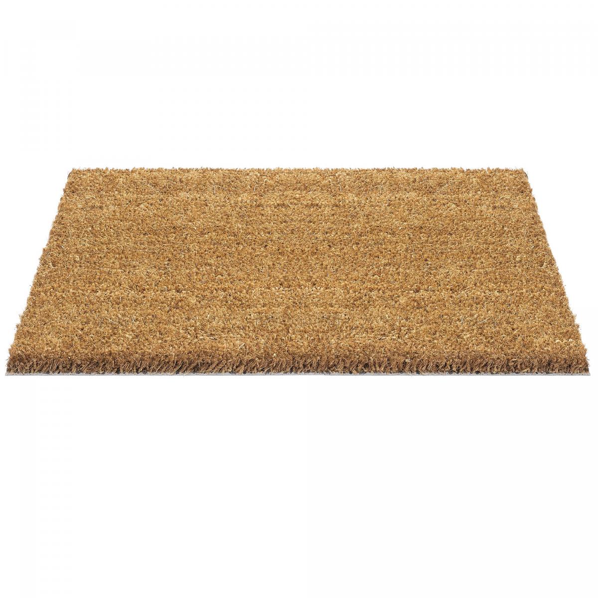 Paillasson 60x120 tissé en coco motif uni ECO COCO beige - 4