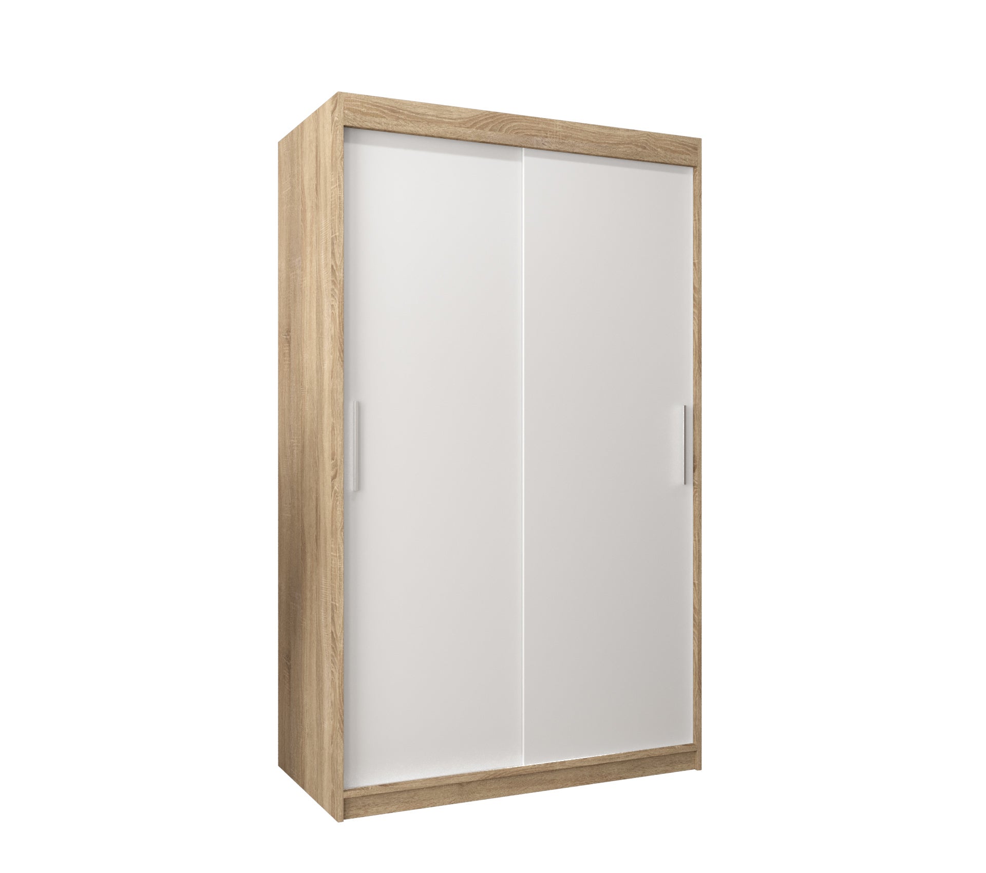 Szafa przesuwna garderoba TOKYO 120 x 62 x 200 cm Sonoma + Biały - Abiks Meble