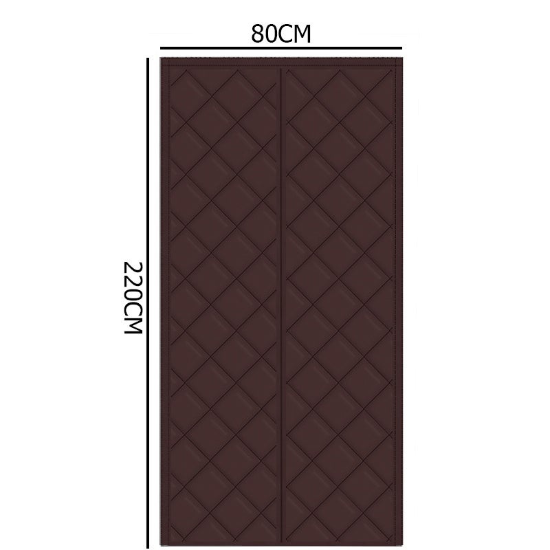 Tenda antivento in cotone spesso, adatta per l'inverno, isolamento termico magnetico, impermeabile e insonorizzata, 80X220 cm - 8