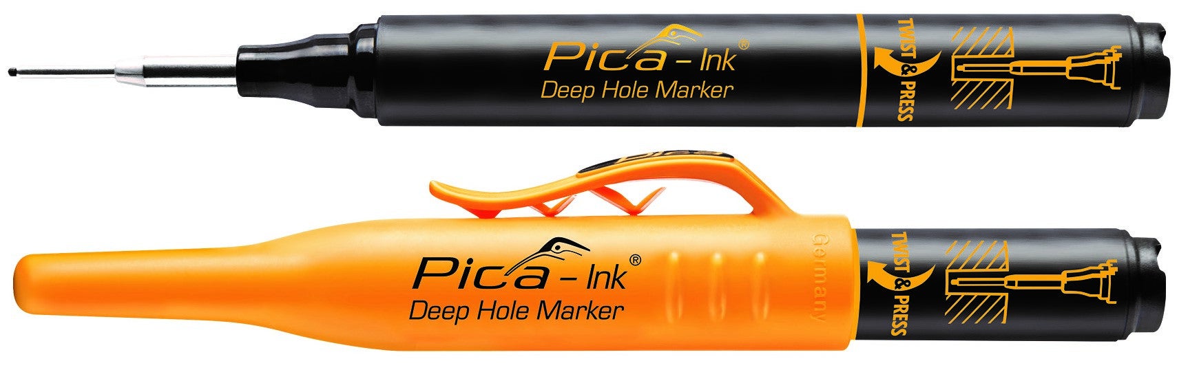 Pica Marker głębokich otworów Pica-Ink czarny - 150/46