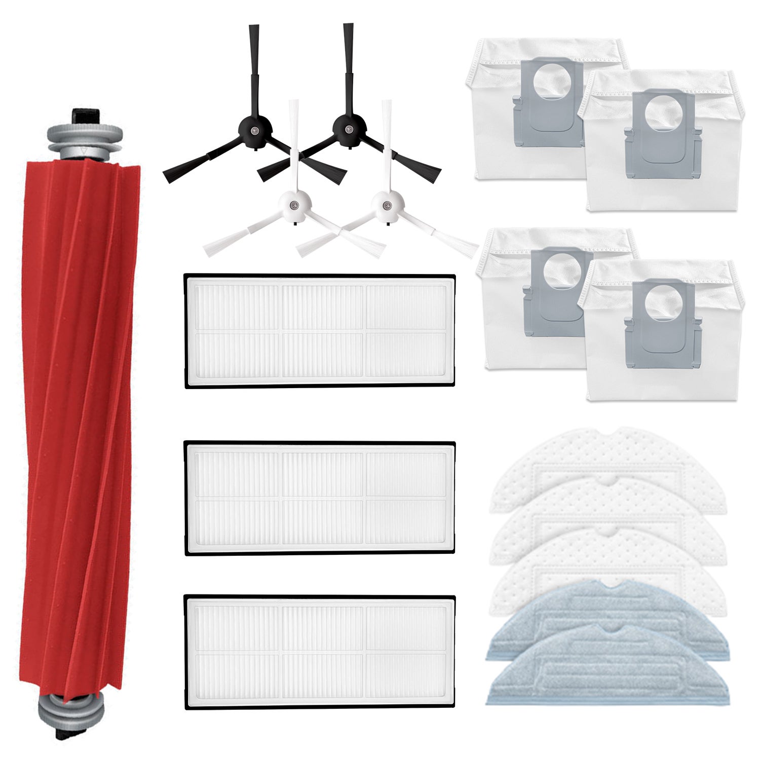 Lot De 25 Accessoires Pour Roborock S7 Maxv Ultra, Pièces De Rechange