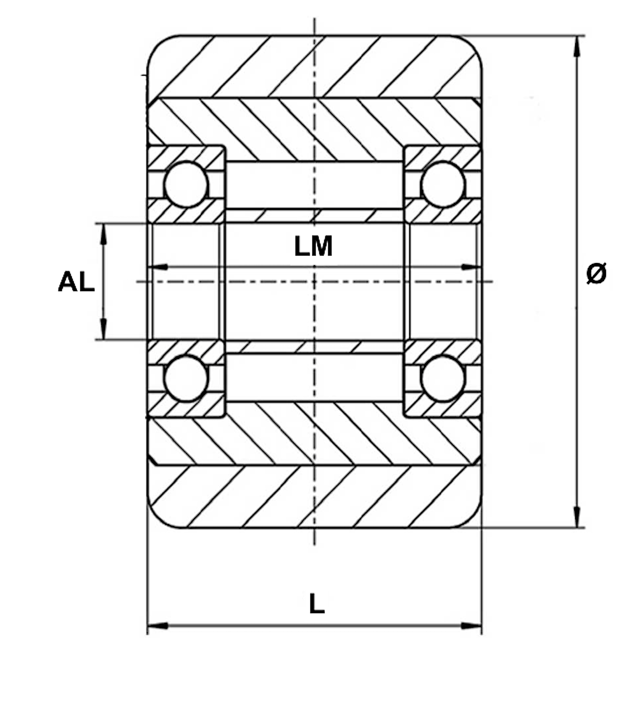 Galet En Polyamide Pour Transpalette – Diamètre 82 Mm, Largeur 100 Mm, Alésage 20 Mm INOX - 11