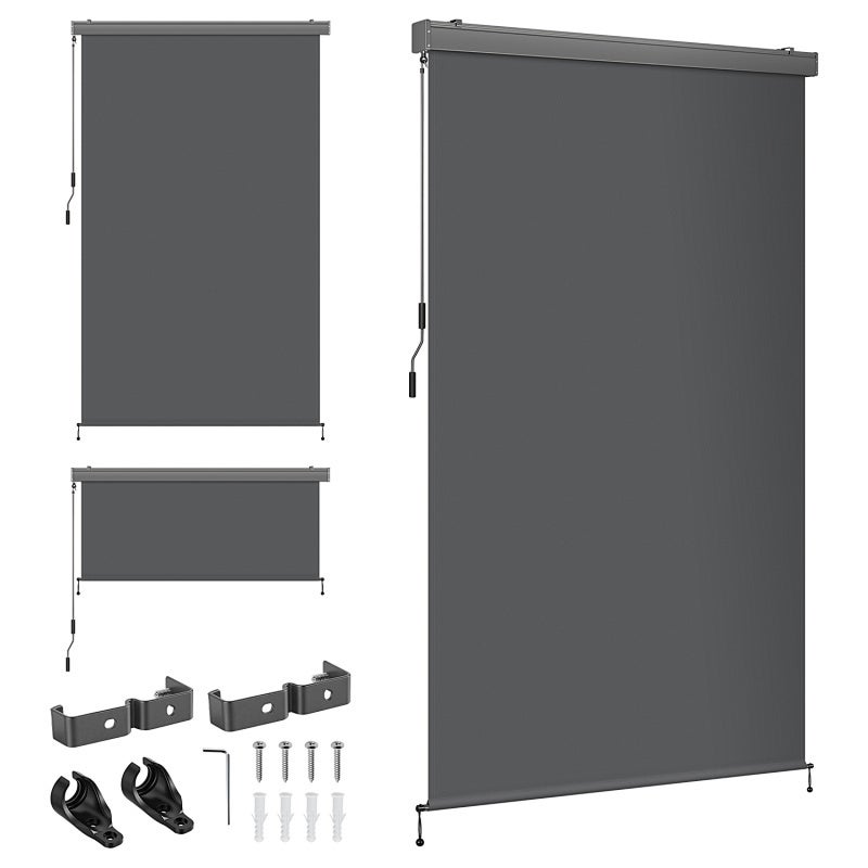 Store vertical imperméable Gris 250x160cm store balcon terrasse jardin ...