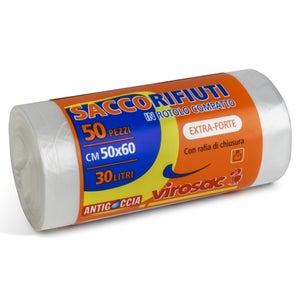 Sac Poubelle Transparent 120L - Lot De 5 - 30 Microns - Homeit