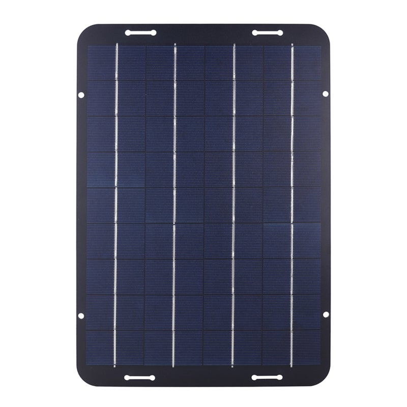 Chargeur/mainteneur de batterie solaire 10 W 18 V, kit de charge solaire portable et étanche pour camping-car, tracteur et bateau - 6