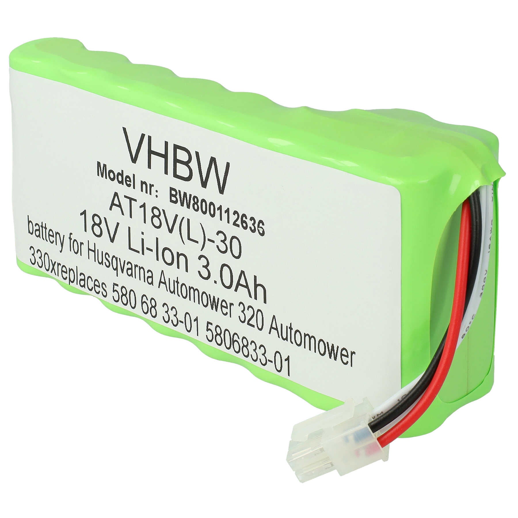 Batterie De Remplacement Husqvarna 18V 3000mAh NiMH - Pour Tondeuse - Neuf Sous Blister