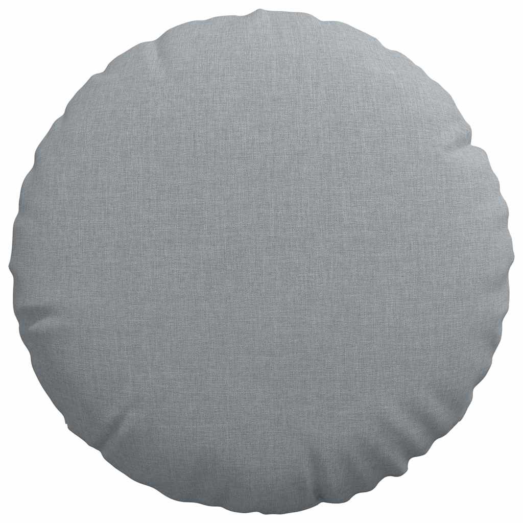 Cojines de asiento, 2 unidades, gris claro, Ø40 x 13 cm, tela - 6