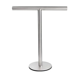 Porte-Serviettes Murale Auto-adhésif 58cm Noir - Pour Salle De Bain Sans Perçage