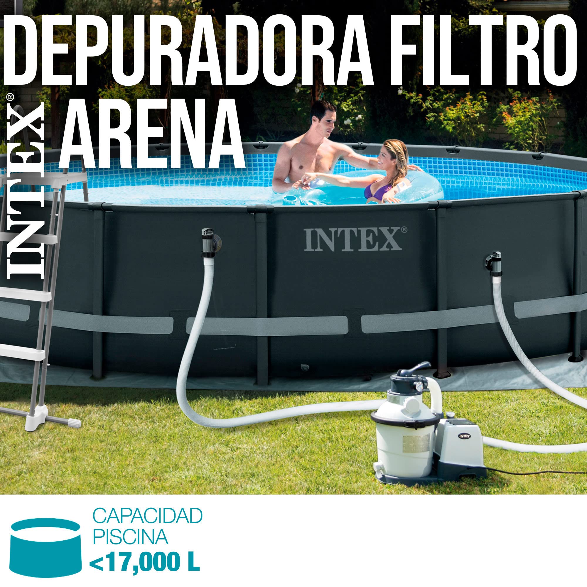 Intex 26642 - Pompa Filtro a Sabbia Krystal Clear, Flusso Acqua 3500 L/h - 8