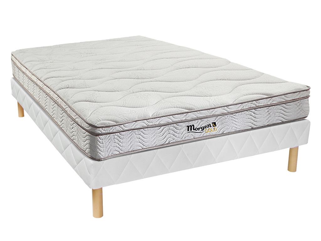 Zestaw stelaż i 3-strefowy materac sprężynowy WOLKENTANZ marki YSMÉE – 140&amp;nbsp;×&amp;nbsp;190&amp;nbsp;cm
