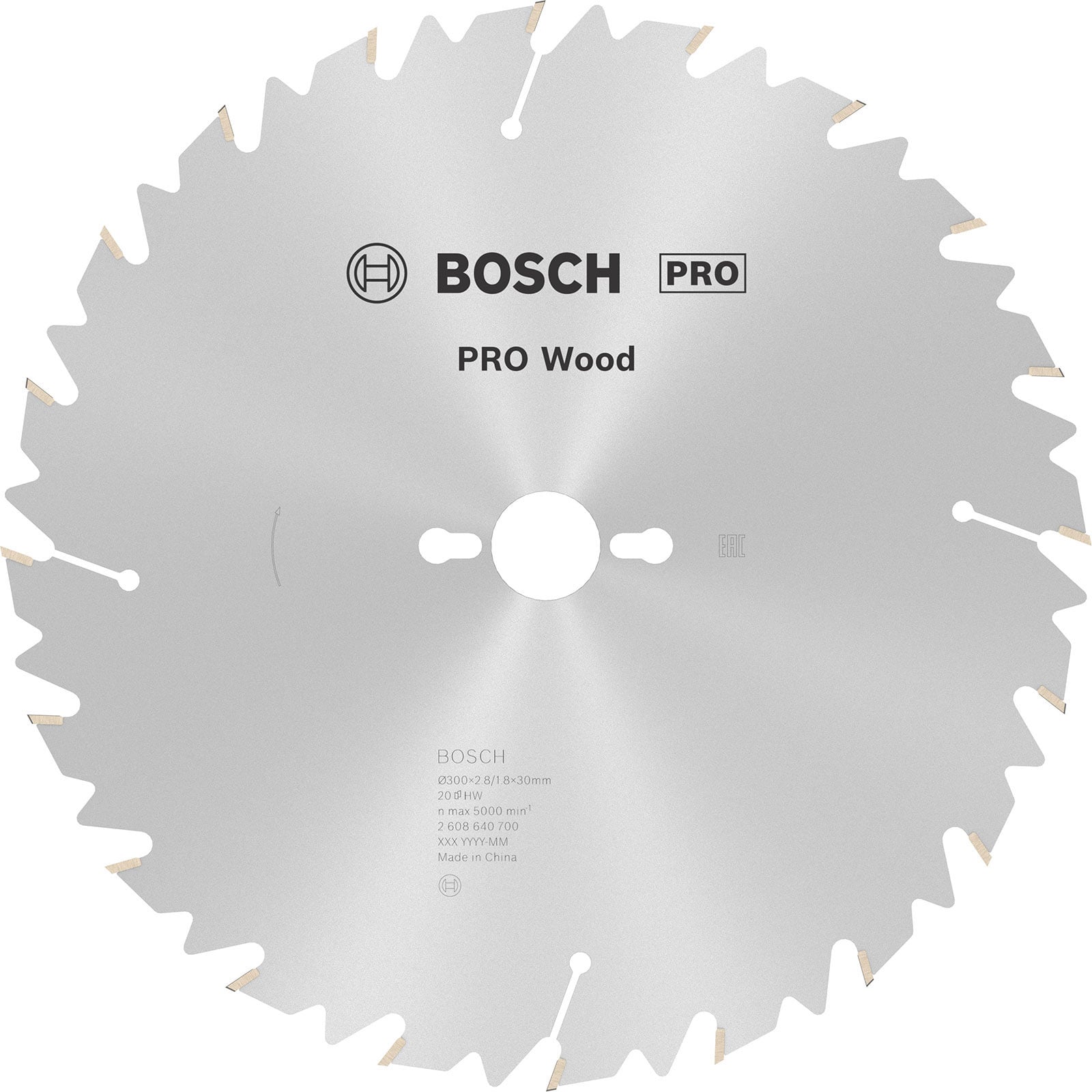 Tarcza do piły tarczowej Bosch Construct Wood 300 mm 20 zębów węglik - 2
