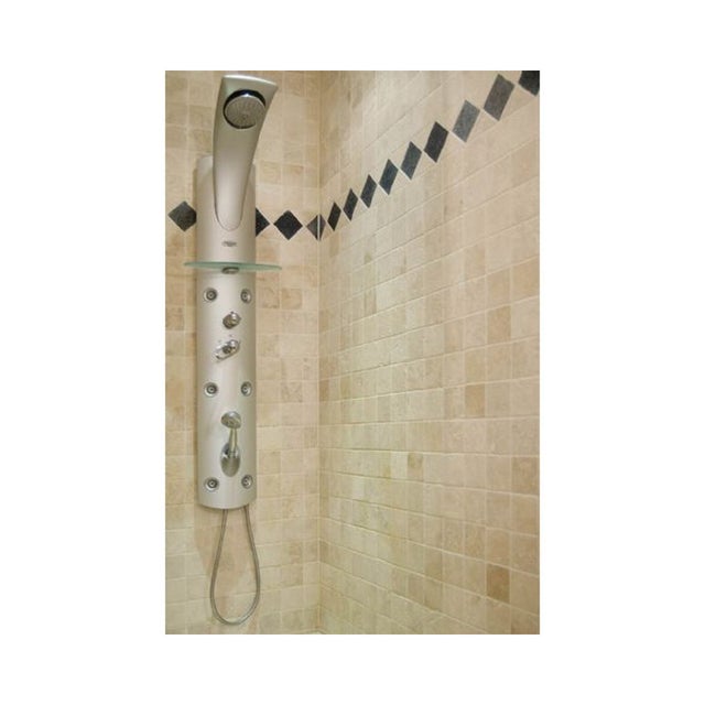 Dallage Travertin Beige mix 1er choix 10x10x1 cm