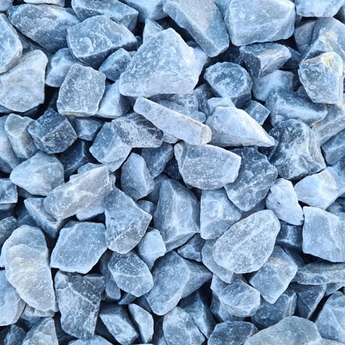 Lot de sacs de +/- 20 kg Gravier Gris Bleu Décoratif 12/18 - Main Image