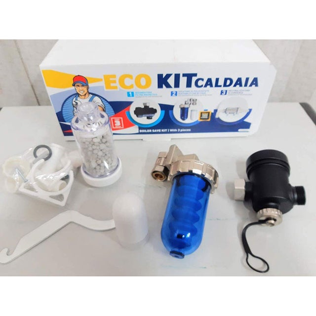 Kit Salva Caldaia A Condensazione – Defangatore, Dosatore Polifosfati 360° 1/2 E Neutralizzatore, Con 6 Ricariche In Omaggio