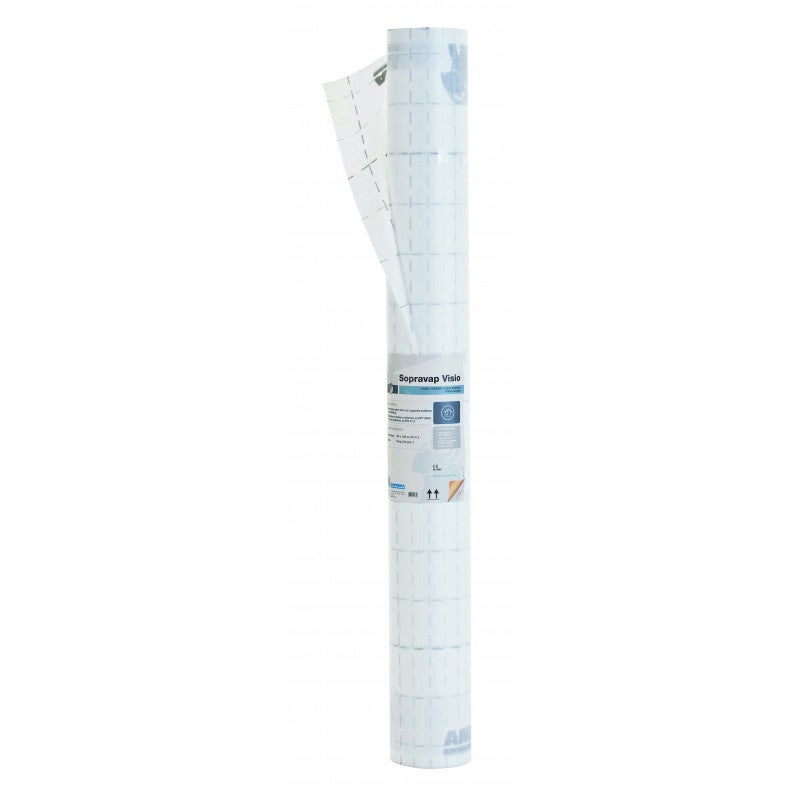 PARE VAPEUR SOPRAVAP VISIO 50m x 1,5m Sd26m quadrillé et transparent - 5