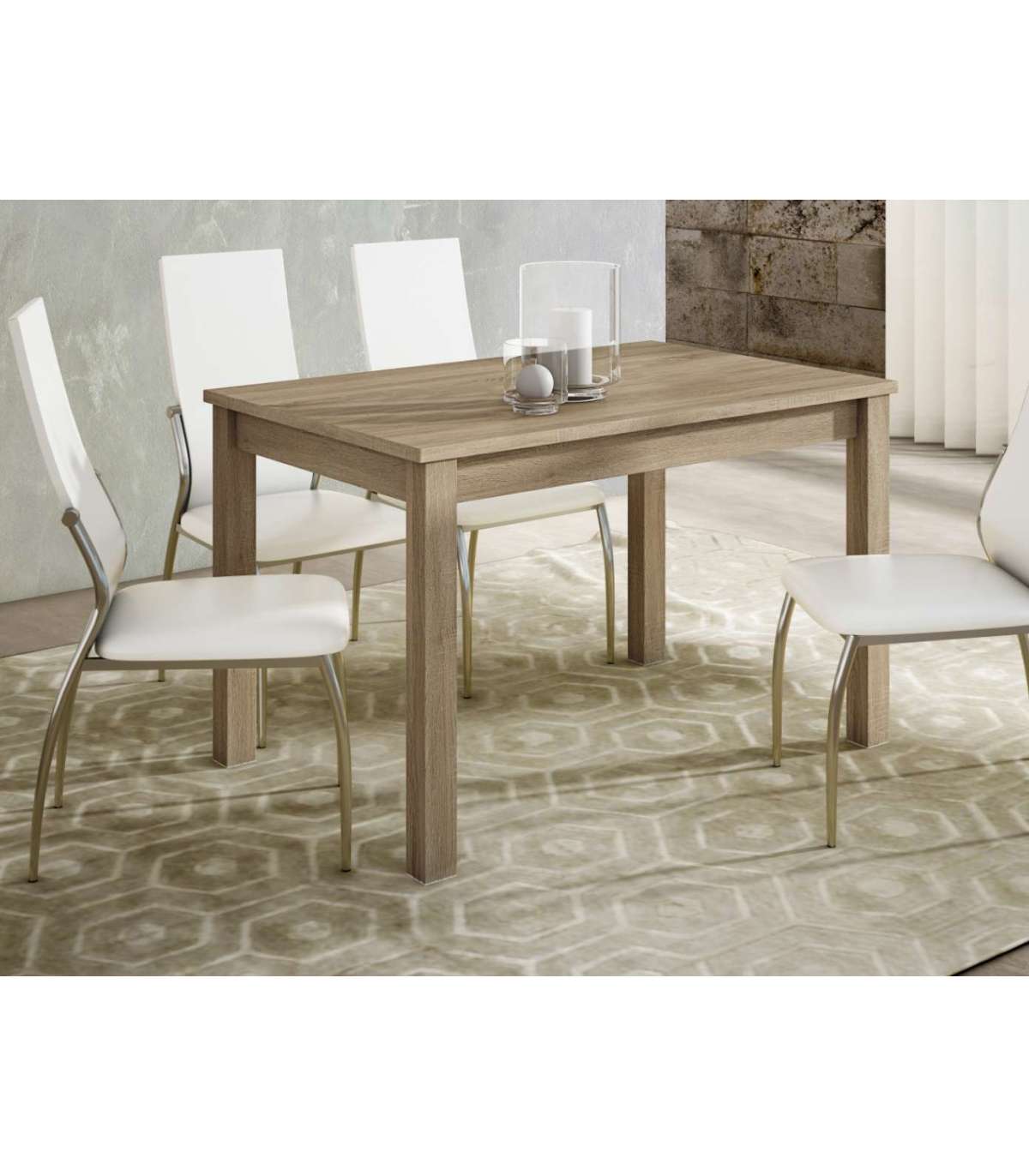 Mesa Extensible Padul En Roble Cambrian 120 160 X 80 Cm X 76 Cm mesa-extensible-padul-en-roble-cambrian-120-160-x-80-cm-x-76-cm