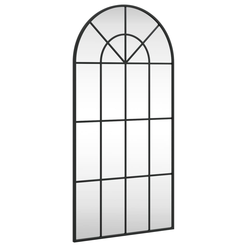 Miroir mural，Miroir Entrée Maison Salle de Bain，Décoration Miroir noir 50x100 cm arche fer923456 - 2