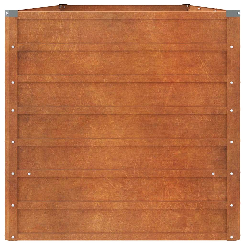 Jardinière - Lit surélevé de jardin - Pot de fleurs rouillé 240x80x77 cm acier corten Couleur évolue n1313l - 5