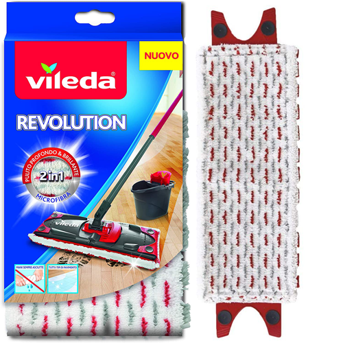 Ricambi Per Vileda Mocio Revolution - 3 Pezzi In Microfibra Per Pulizie Profonde - Foto 2