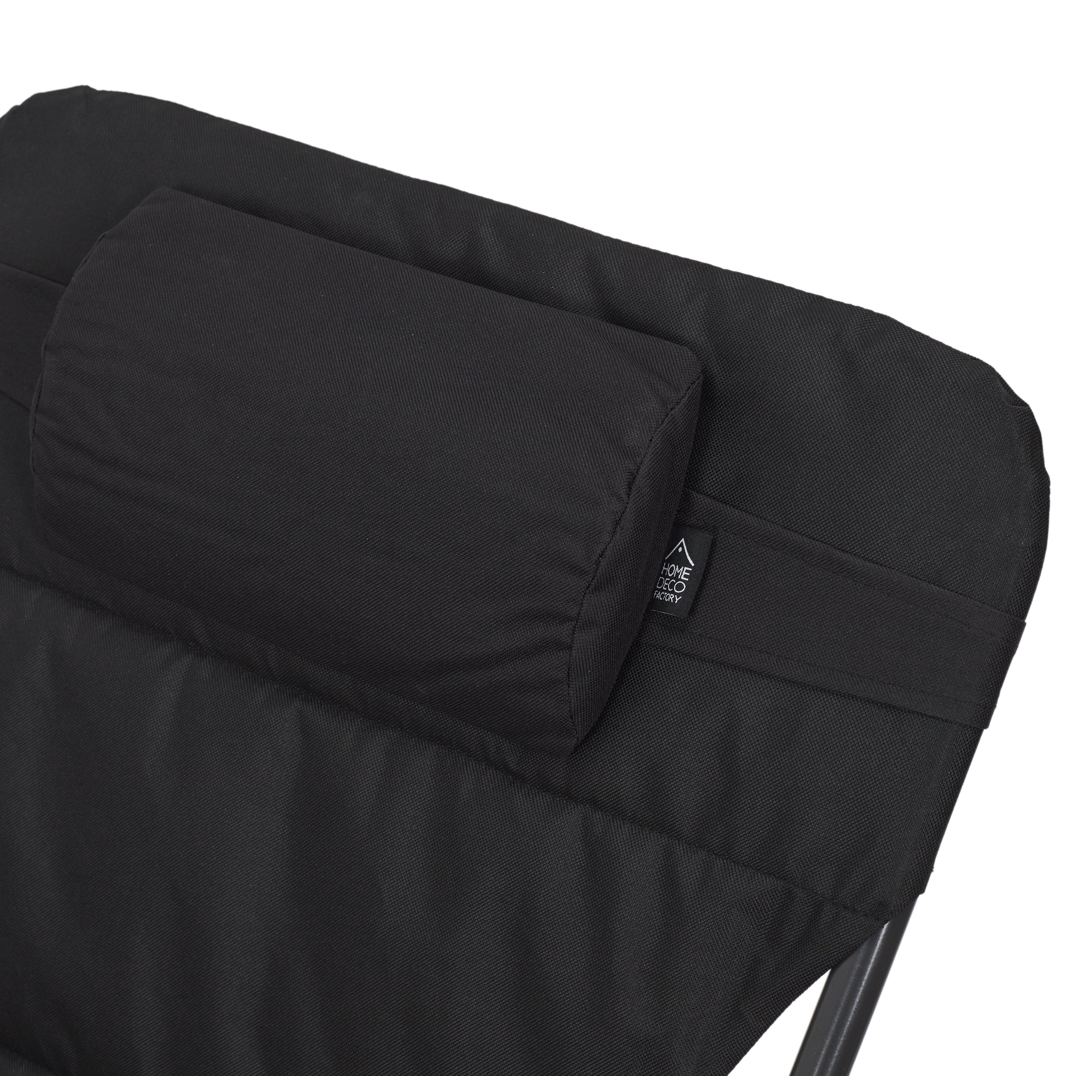 Transat Pliant - Home Deco Factory - Corfou - Noir - 5