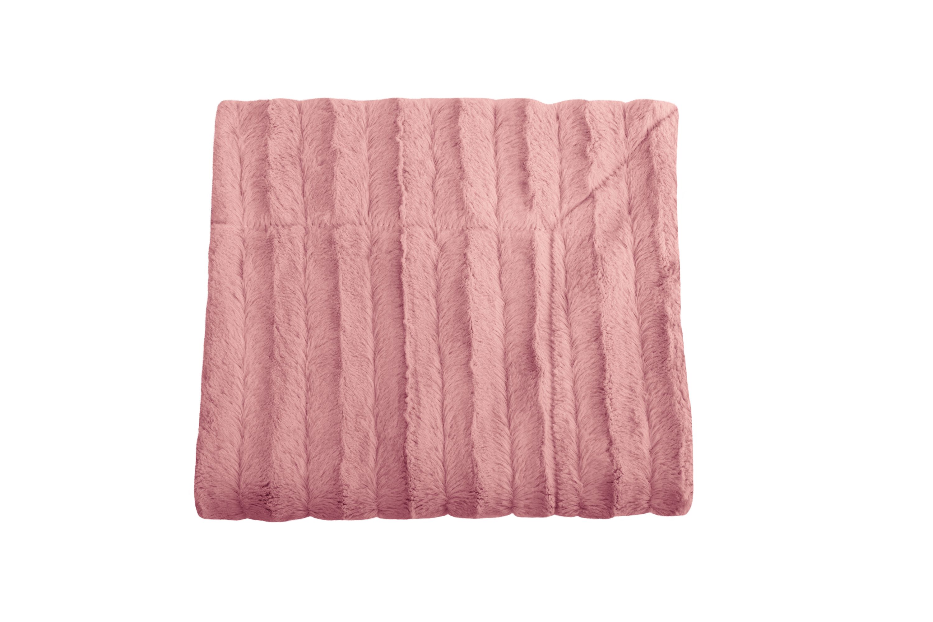 Plaid 130x160 cm Polyester Recyclé Bleu Canard - Maison