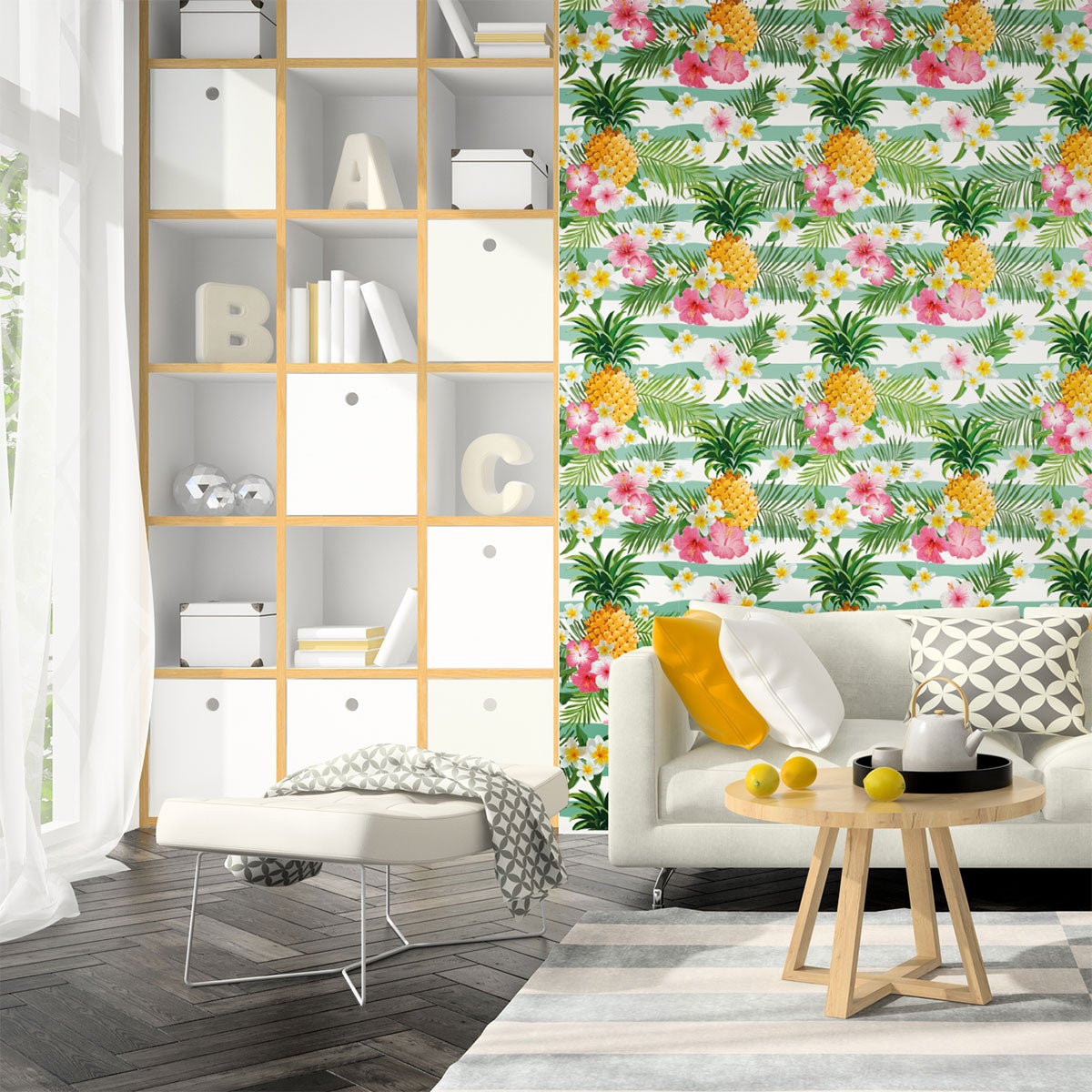 Adesivo carta da parati tropicale Valdivia - Sticker adesivo - adesivi murali - 50x50cm - 3