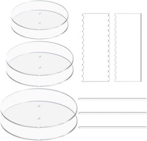 Moule à Gâteau Rond Creux En Aluminium Avec Fond Amovible - 3 Tailles : 10,2 Cm, 15,2 Cm, 20,3 Cm | Pour Génoise, Angel Food