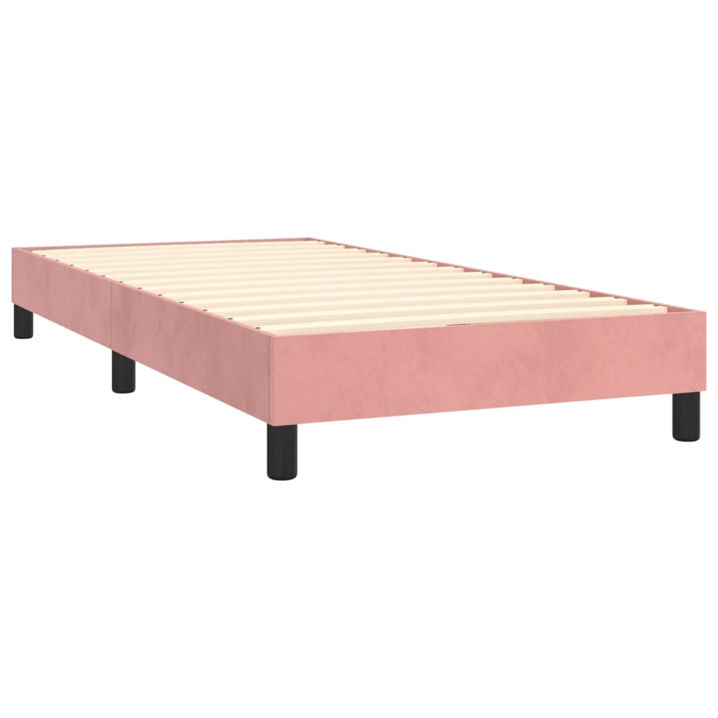 Maison Exclusive - Sommier à lattes de lit avec matelas et LED Rose 100x200 cm - 5
